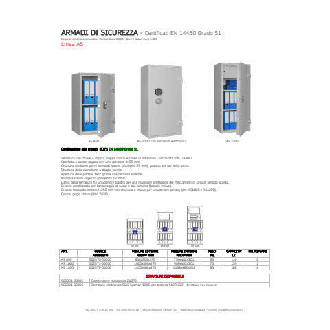 security-italia-armadio-sicurezza-as-1200-certificato-en-14450-grado-s1-2-ripiani-168-lt-1200x500x370-mm
