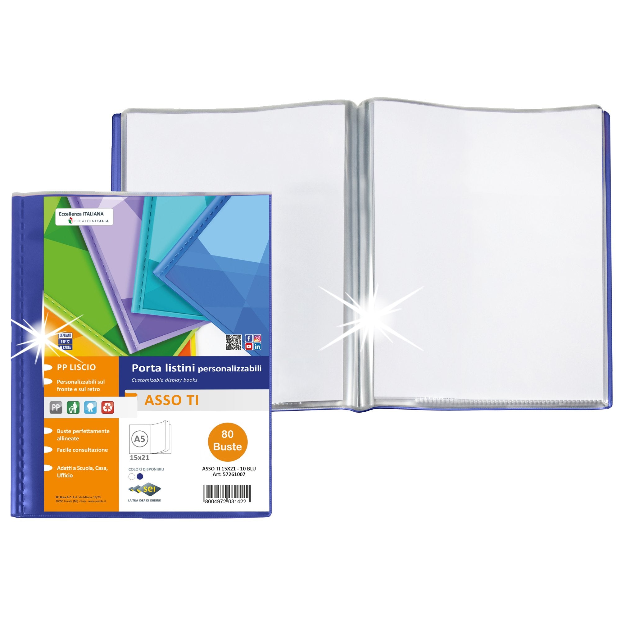 sei-rota-portalistini-personalizzabile-asso-15x21cm-80-buste-blu-rota