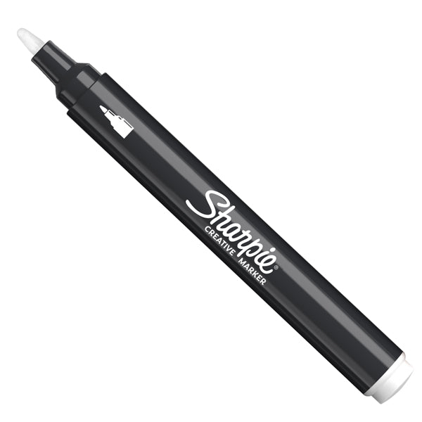 sharpie-marcatore-acrilico-creative-marker-punta-tonda-bianco
