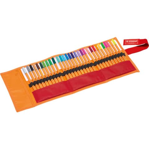 stabilo-fineliner-point-88-0-4-mm-assortiti-25-colori-standard-5-neon-rotolo-30-8830-2