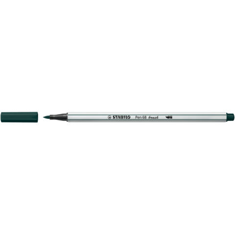 stabilo-pennarello-pen-68-brush-punta-pennello-m-1-mm-verde-terra-568-63