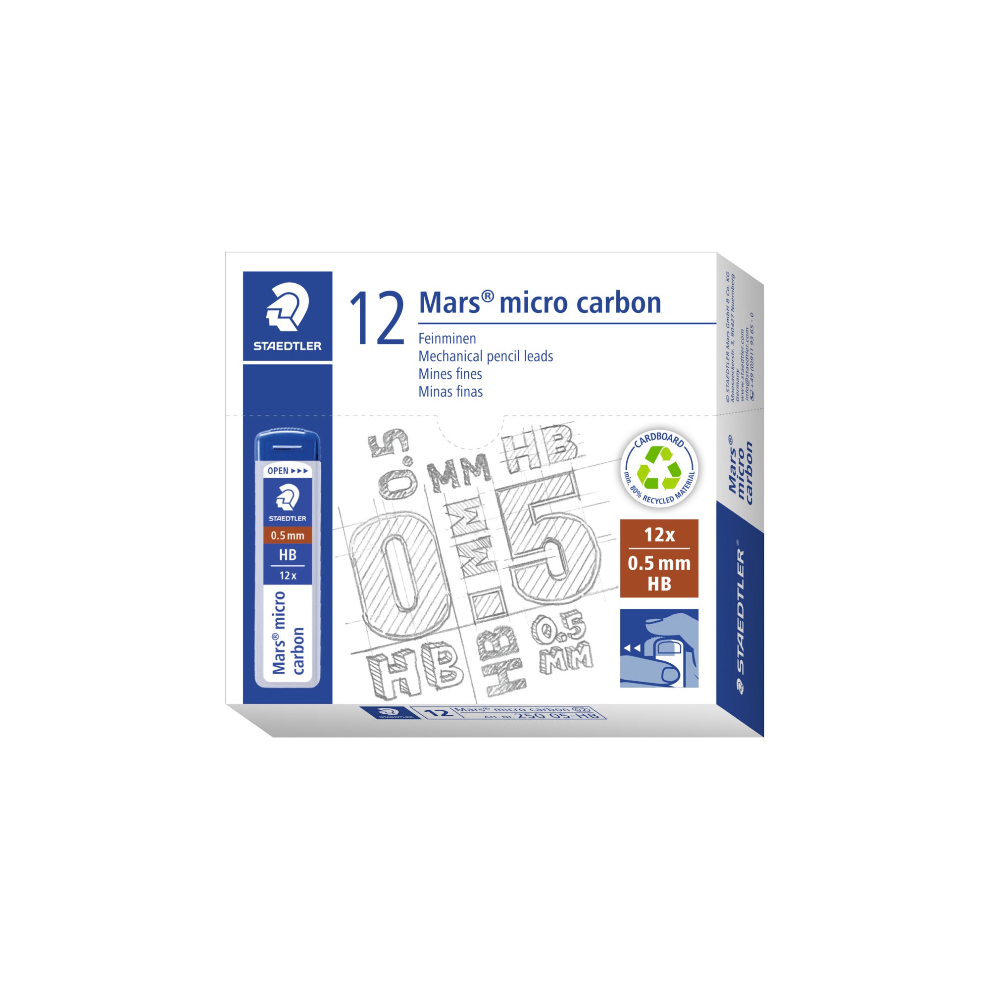 staedtler-12-astucci-12-mine-0-5mm-mars-micro-250-05-hb