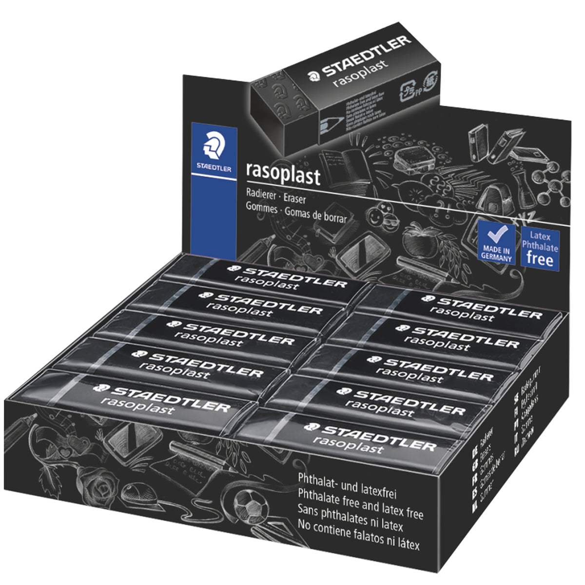 staedtler-box-20-gomme-rasoplast-526-b20-9-dim-63x13x23mm-nera-matita