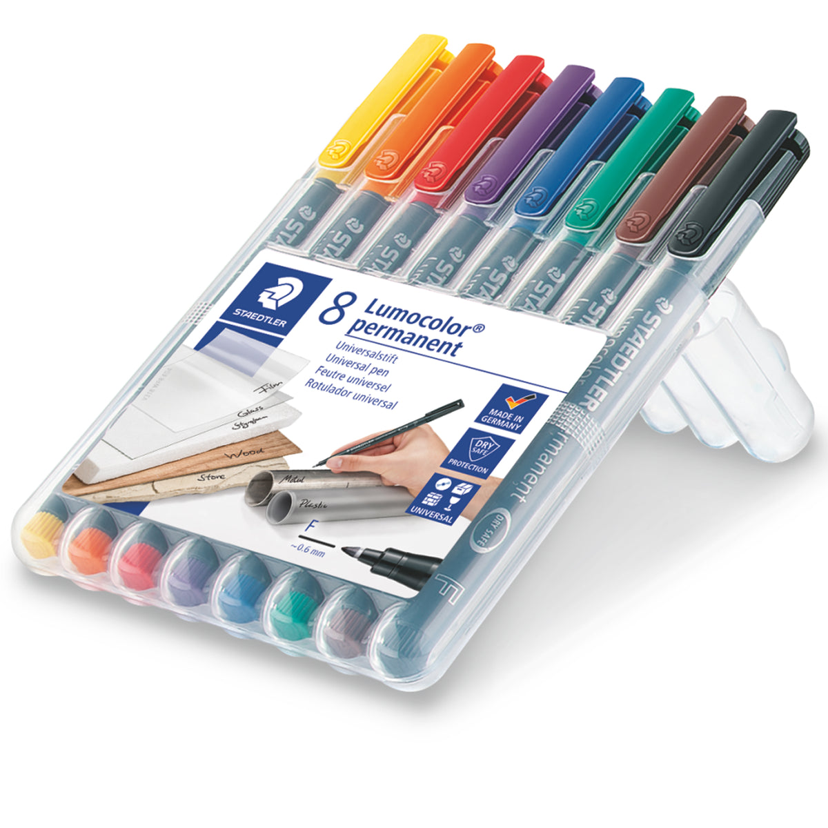 staedtler-busta-8-pennarelli-lumocolor-permanent-318-f-0-6mm