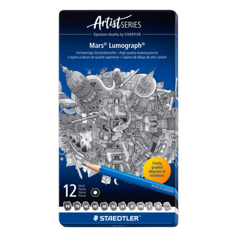 staedtler-matita-mars-lumograph-astuccio-metallo-12-matite-assortite-100-g12-s