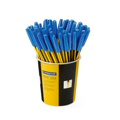 staedtler-penna-sfera-noris-stick-punta-m-1-mm-blu-barattolo-50-pezzi-434-03-kp5