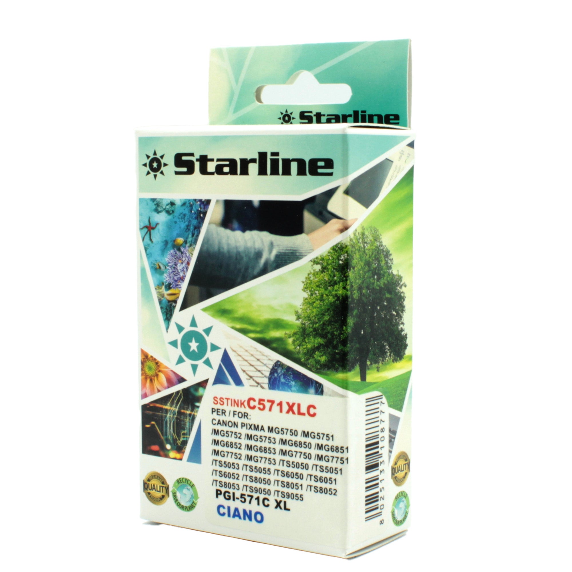 starline-cartuccia-ink-ciano-print-c-canon-cli-571c