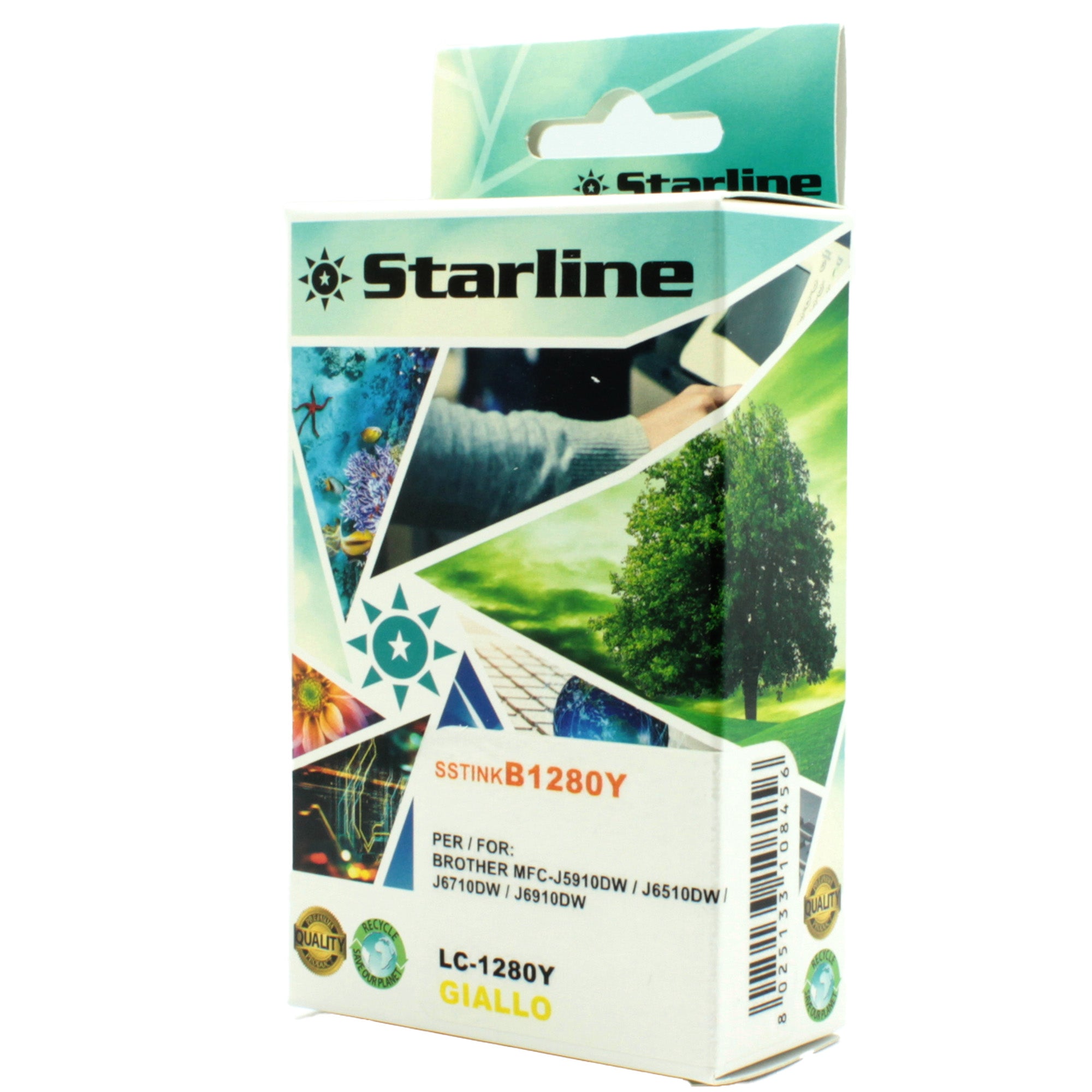 starline-cartuccia-ink-giallo-print-c-brother-lc-1280
