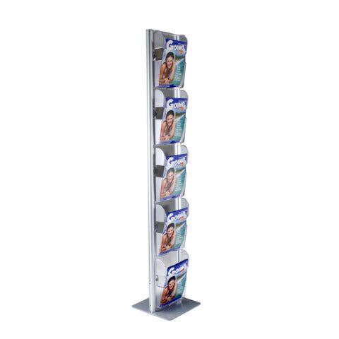 tecnostyl-espositore-menhir-terra-a4-alluminio-5-scomparti-33x33x173-cm-silver-mic102
