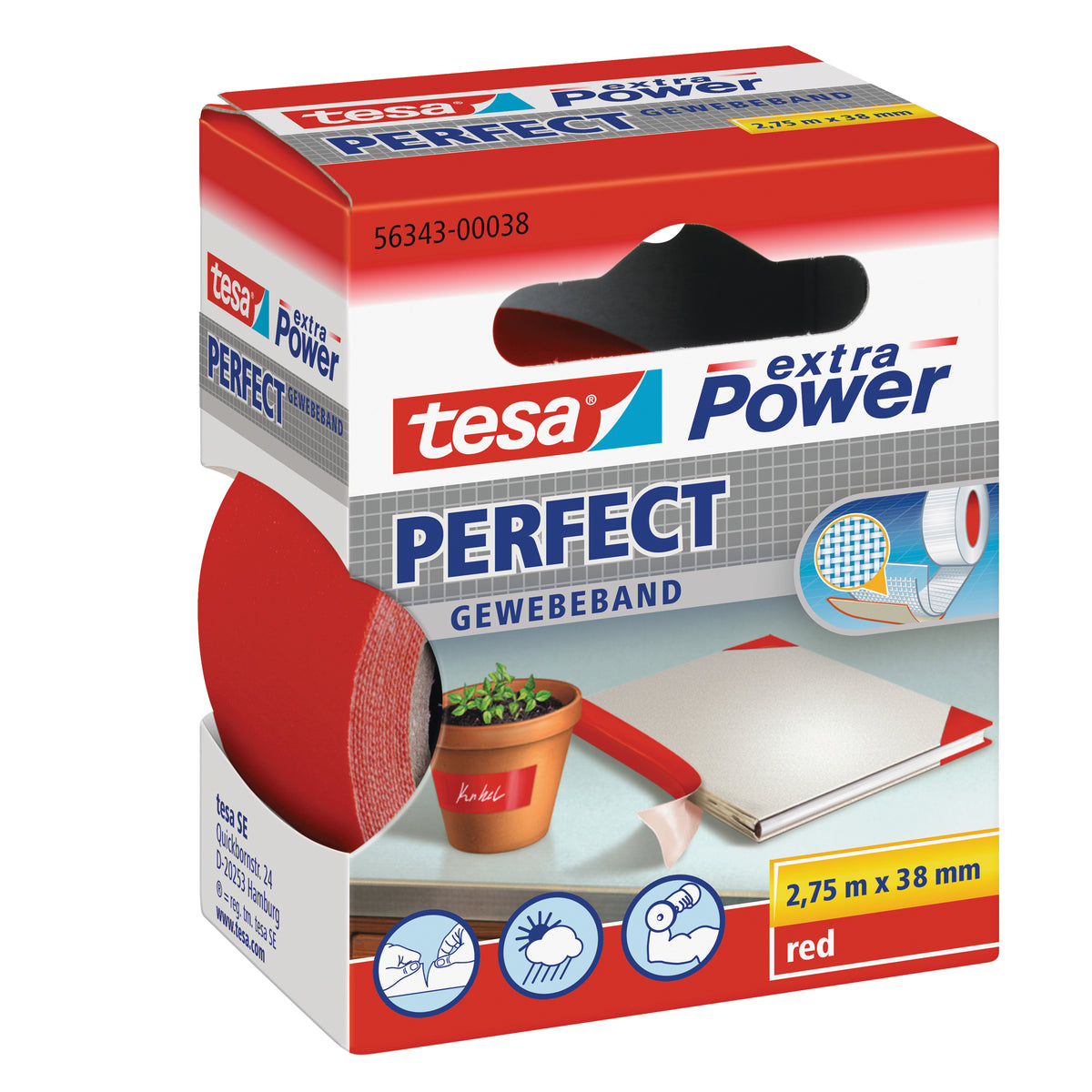 tesa-nastro-adesivo-telato-38mmx2-7mt-rosso-56343-xp-perfect