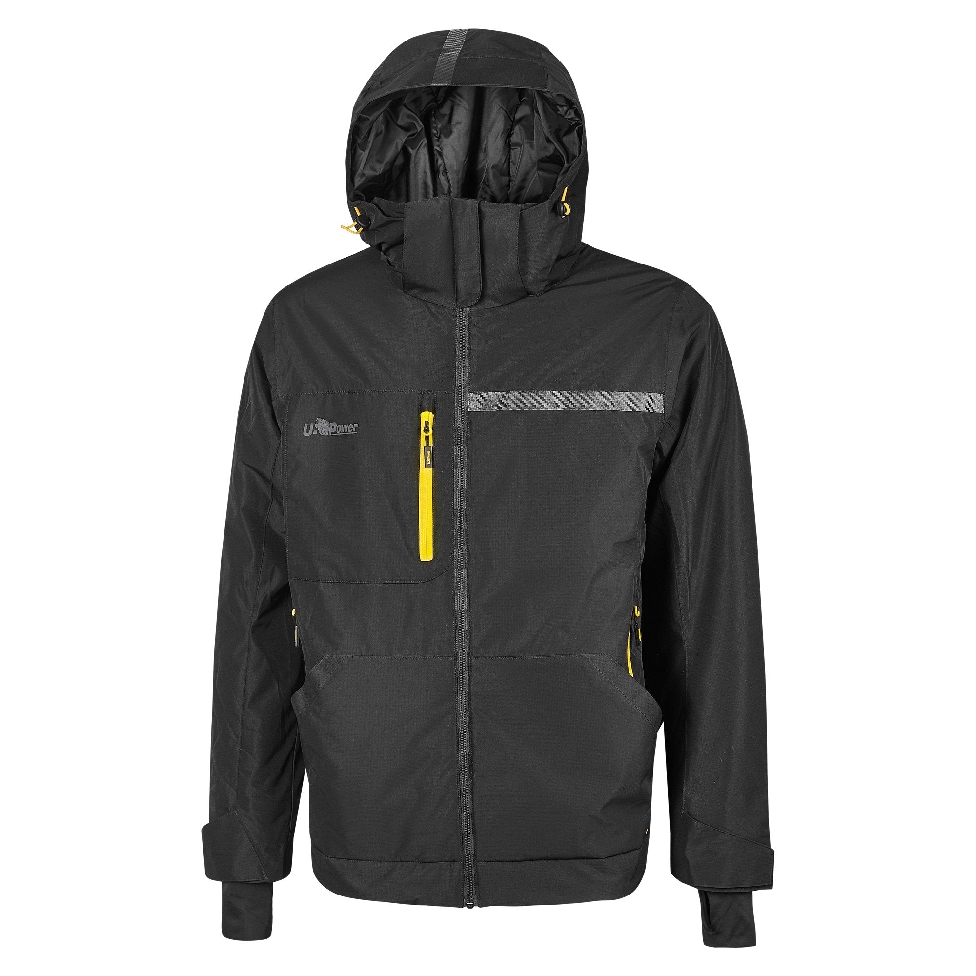u-power-giacca-wink-tg-m-nero-giallo