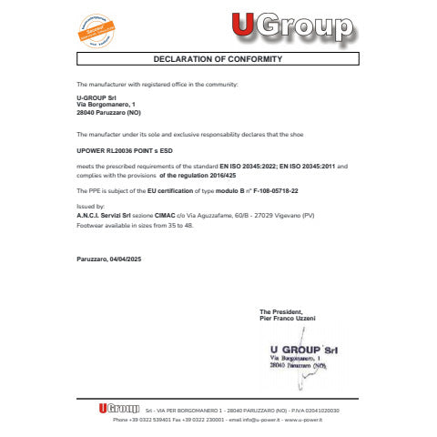 u-power-scarpe-antinfortunistiche-basse-point-s1p-nylon-grigio-verde-n-43-rl20036-point-s1p-43