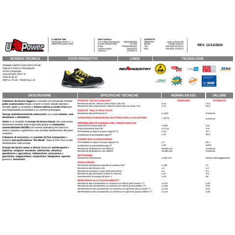 u-power-scarpe-antinfortunistiche-pelle-scamosciata-vortix-s1p-src-esd-giallo-nere-n-40-ri20666-40