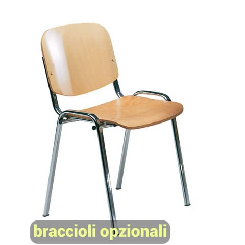 unisit-sedia-visitatore-4-gambe-dado-d5l-legno-struttura-acciaio-conf-2-pezzi-d5cl-2