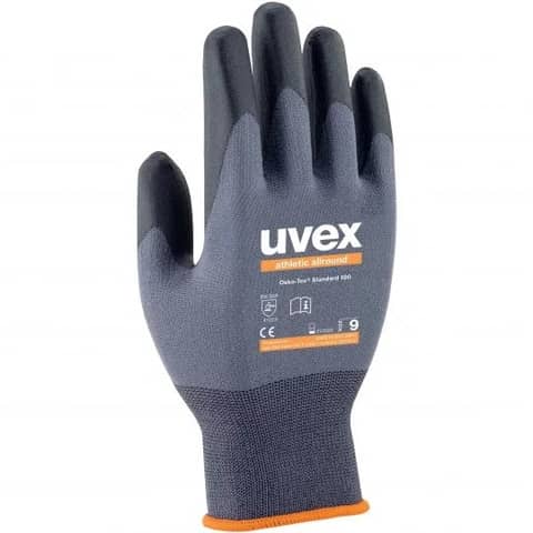 uvex-guanti-protettivi-traspiranti-athletic-allround-pa-elastane-rivestimento-schiuma-nbr-grigio-nero-tg-8
