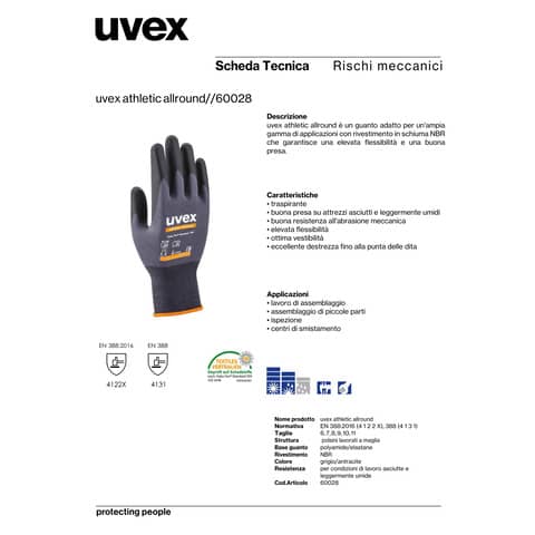 uvex-guanti-protettivi-traspiranti-athletic-allround-pa-elastane-rivestimento-schiuma-nbr-grigio-nero-tg-8