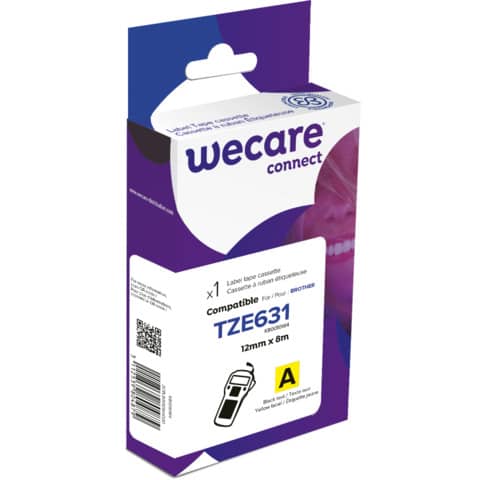 wecare-nastro-compatibile-brother-12-mm-x-8-mt-nero-giallo-k80010w4