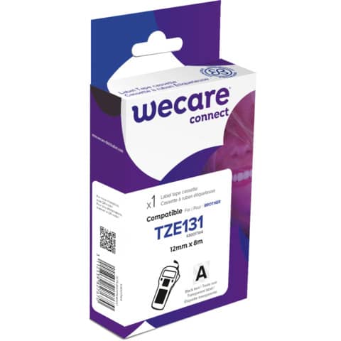 wecare-nastro-compatibile-brother-12-mm-x-8-mt-nero-trasparente-k80017w4