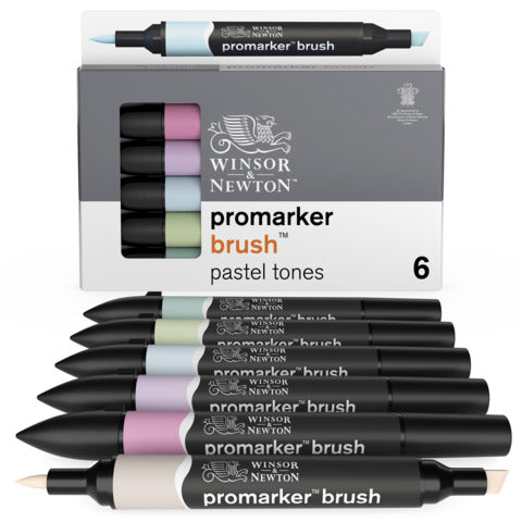 winsor-newton-pennarelli-winsornewton-promarker-brush-doppia-punta-scalpello-pennello-conf-6-colori-assortiti-pastello-0290125