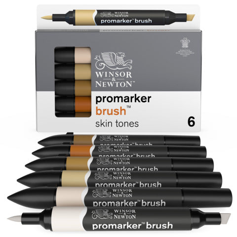 winsor-newton-pennarelli-winsornewton-promarker-brush-doppia-punta-scalpello-pennello-conf-6-pz-colori-assortiti-carne-0290127